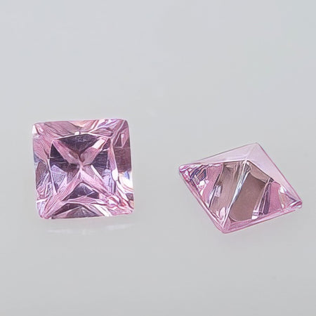 Zirconia Quader 8x8mm rosa bis 650 C° Farbstabil  1 Stück