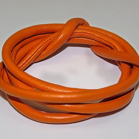 Leder vom Schaf orange 4mm/90cm