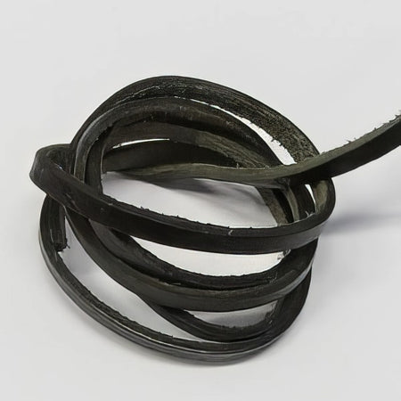 Lederband 5x2mm schwarz 1m
