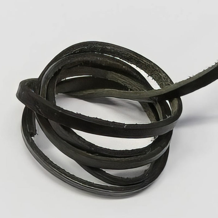 Lederband 5x2mm schwarz 1m