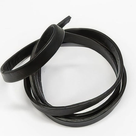 Lederband 10x2.5mm schwarz 1m