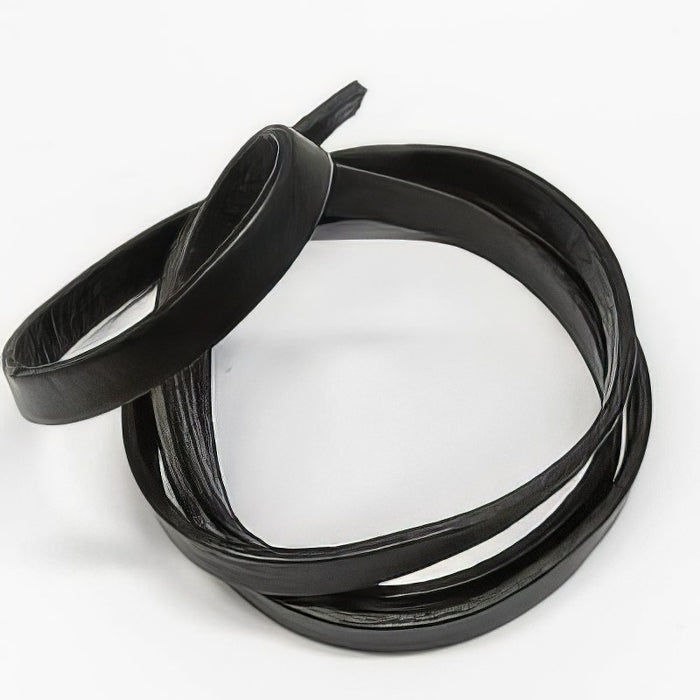 Lederband 10x2.5mm schwarz 1m