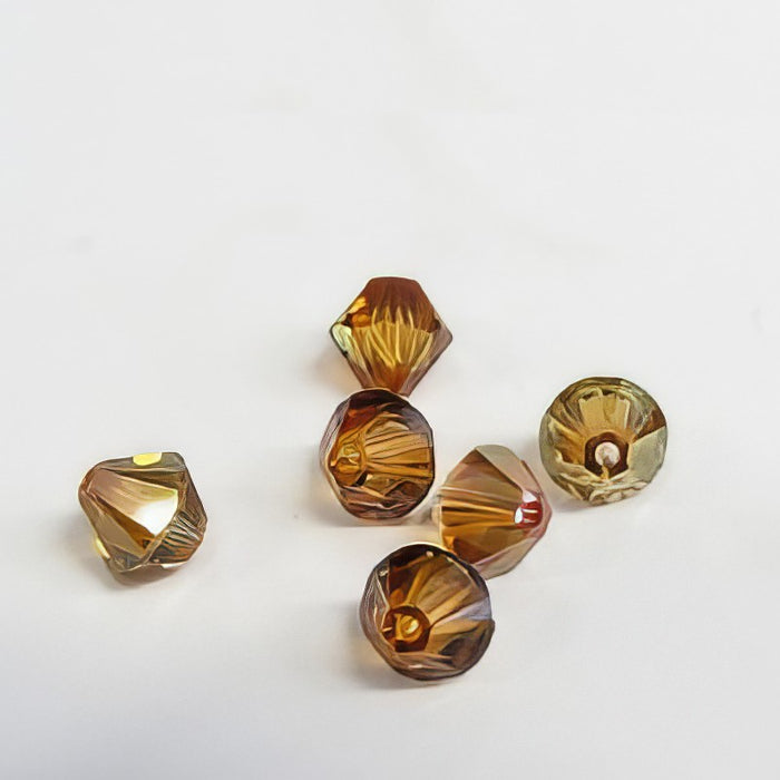 Swarovski Bicone Copper AB 6mm 12 Stück