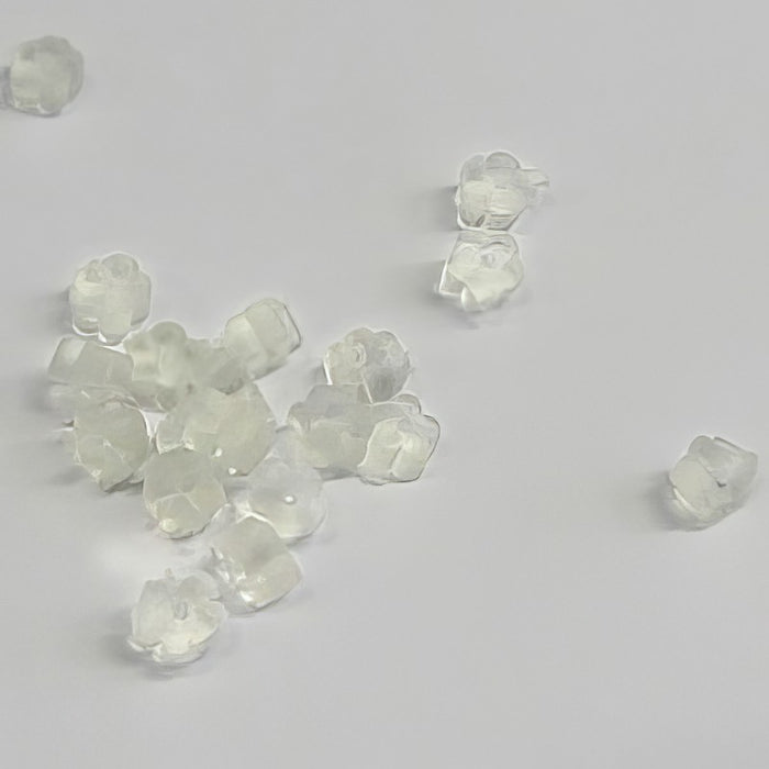 Ohrstecker Hinterteil Blümchen Gummi 100 Stück