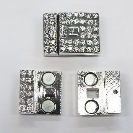 Magnetverschl. Bling-Bling 23x17.5mm platinf. 1 Stück