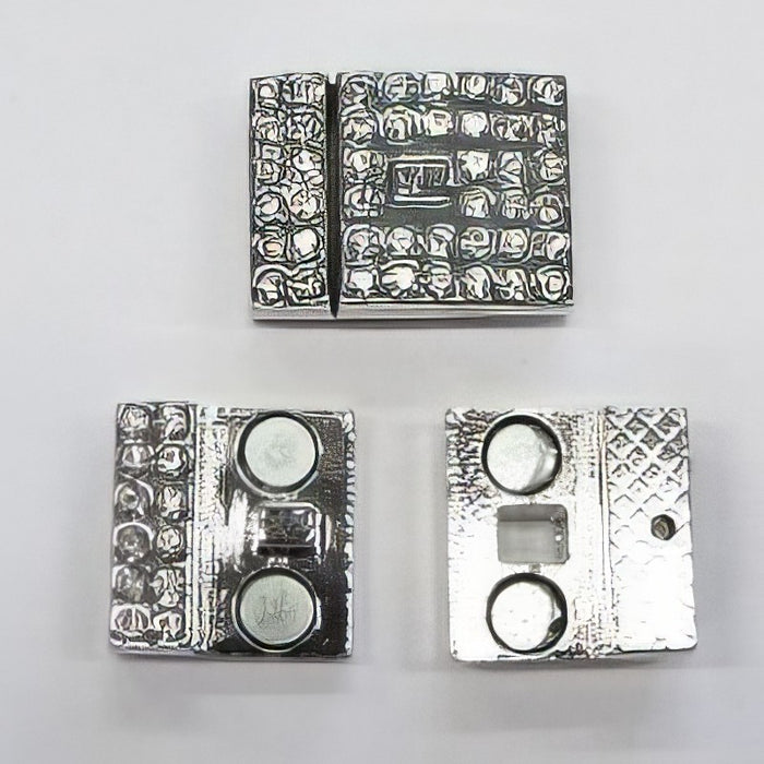 Magnetverschl. Bling-Bling 23x17.5mm platinf. 1 Stück