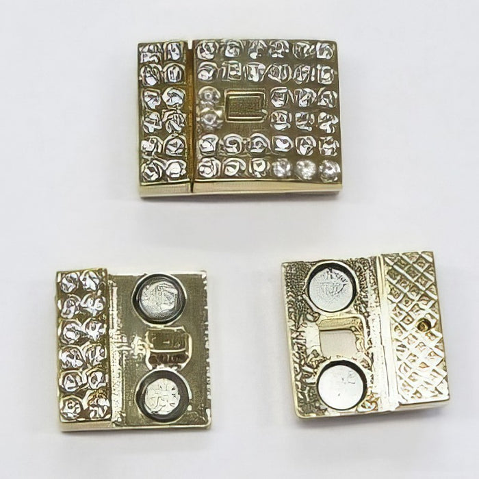 Magnetverschl. Bling-Bling 23x17.5mm goldf. 1 Stück