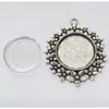 Anhänger Cabochon Blumenwiese mit 25mm Glas 1 Stück