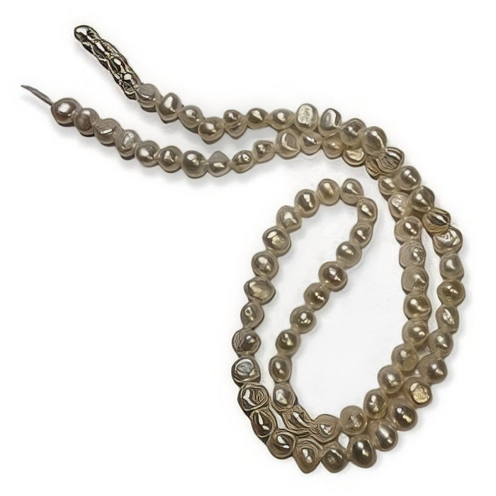 Süsswasserperle potato 5mm weiss 1 Strang