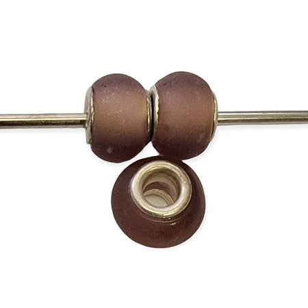 Easy style Modeschmuck perle lila matt 1 Stück