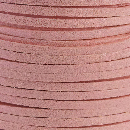 Wildleder imitat glitter 2.7x2mm rosa 2m