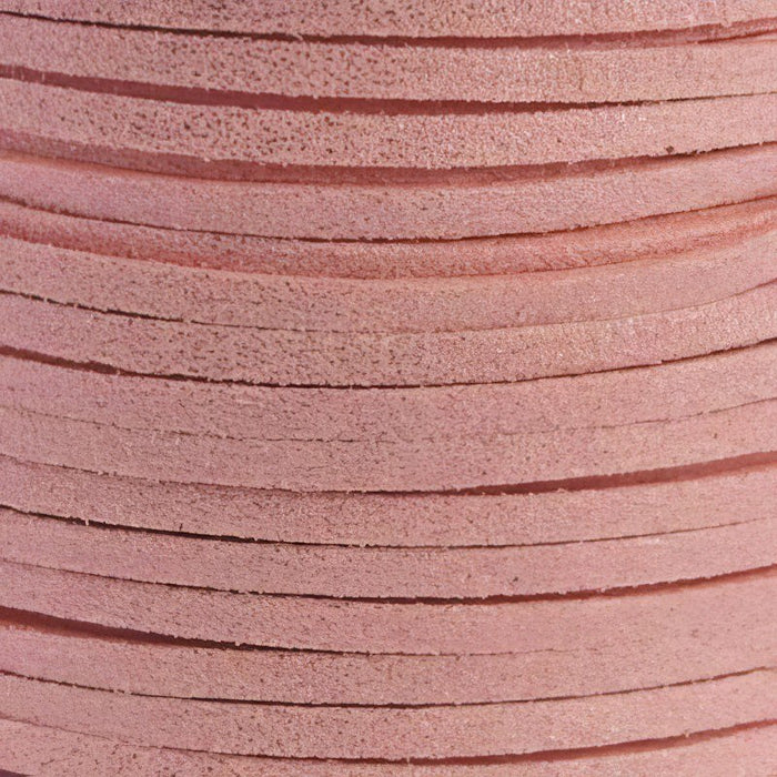 Wildleder imitat glitter 2.7x2mm rosa 2m