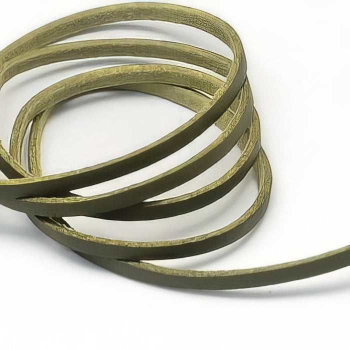 Leder imitat 2.7x2mm Olive 2m