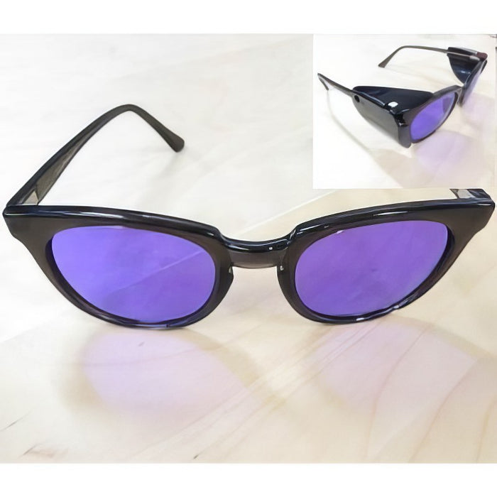 Schutzbrille ACE UV Didymium black Perlen drehen