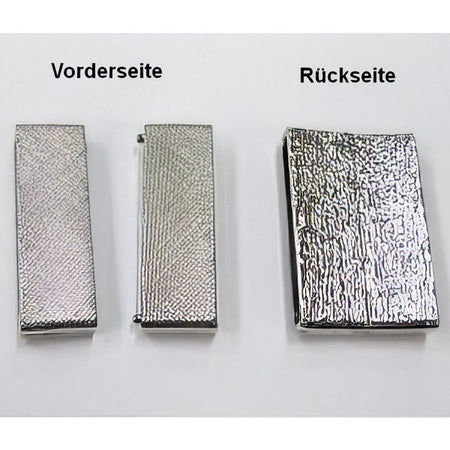 Magnetverschluss Karo gross 40x25mm platinfarben 1 Stück