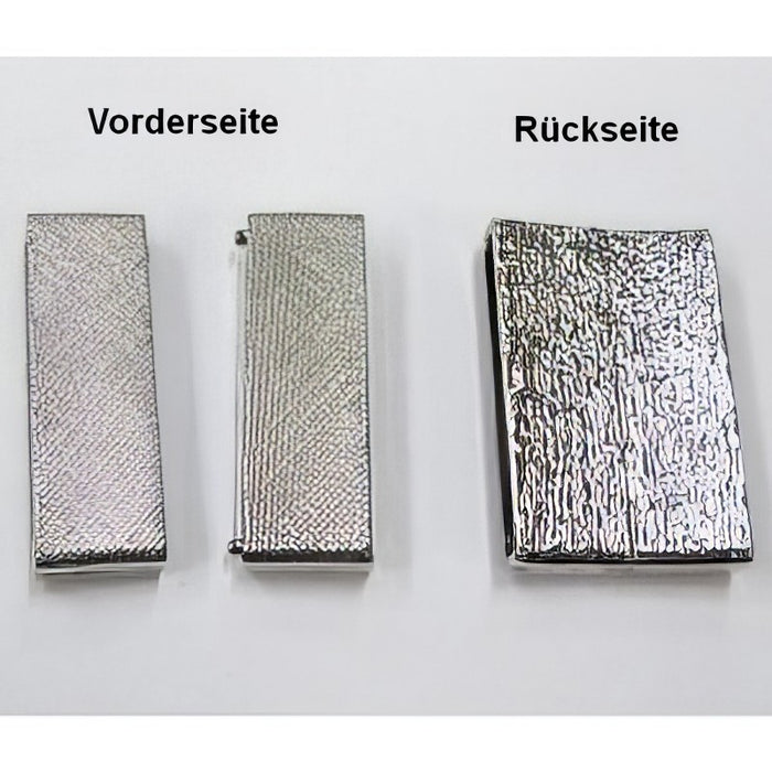 Magnetverschluss Karo gross 40x25mm platinfarben 1 Stück