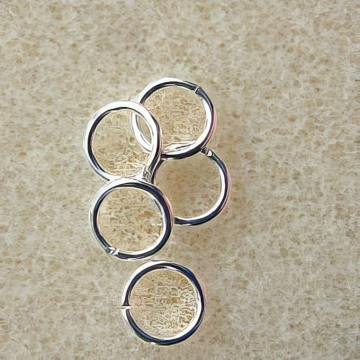 Ringli 5mm offen 925 sterling silver 20GA /0.8mm 10 Stück