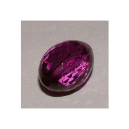 Acryl Perle gross Olive 11x16mm facettiert violett 1Stück