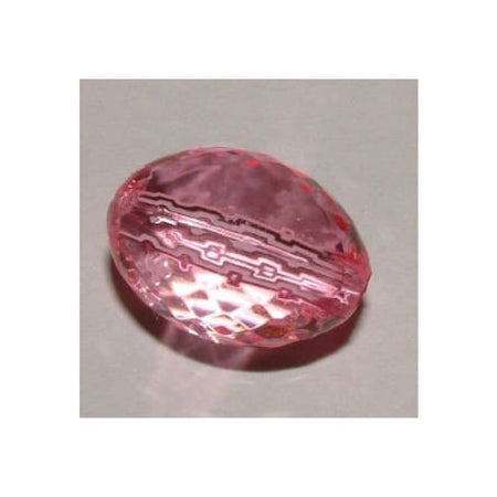 Acryl Perle gross Olive 11x16mm facettiert Rosa 1 Stück