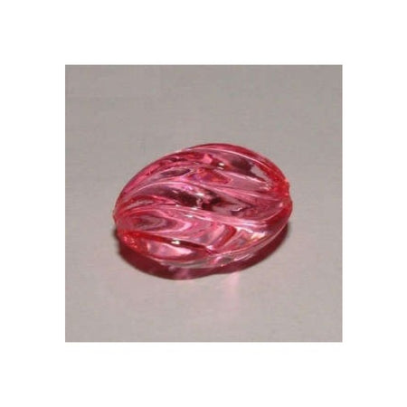 Acryl Perle gross Olive 13x20mm Twist rosa 1 Stück