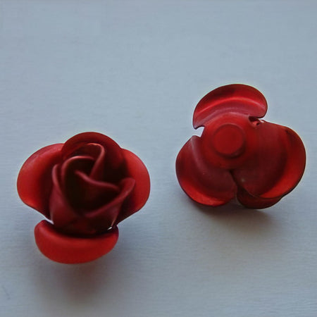 Alu Rose Rot 6mm 20 Stück