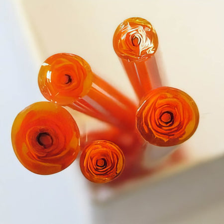 Rosenmurrini orange Handmade ca 10cm Ø 4-6mm