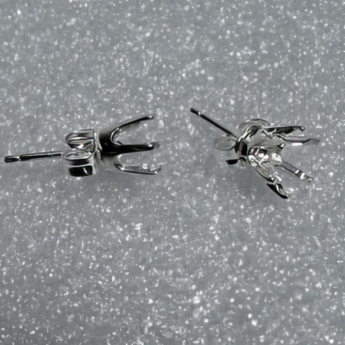 Ohrstecker easy Schnapp 925 Silber 4mm 2 Stück