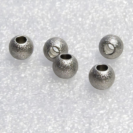Metallperlen Edelstahl Stardust 5mm 10Stk