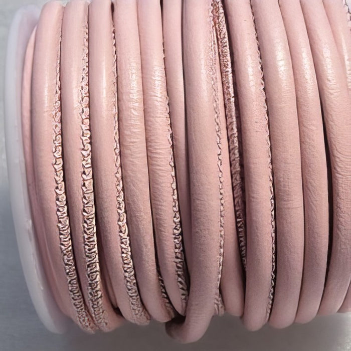 Leder vom Schaf rosa 4mm/50cm