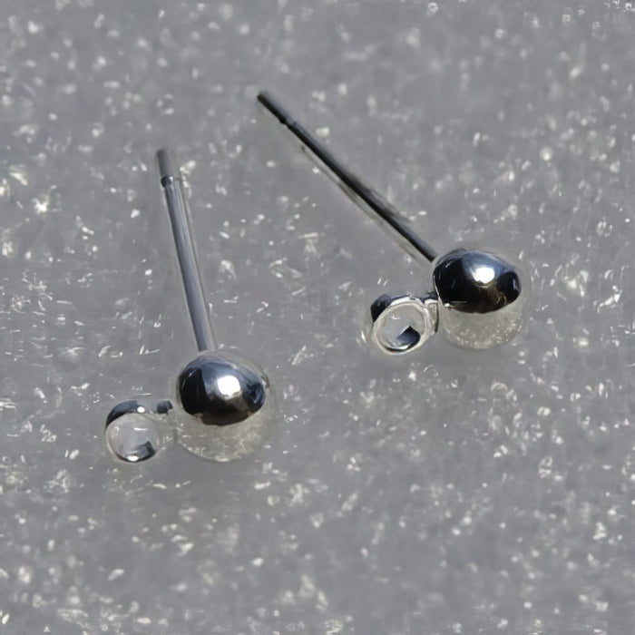 Ohrstecker mit 3mm Kugel 2 Stück