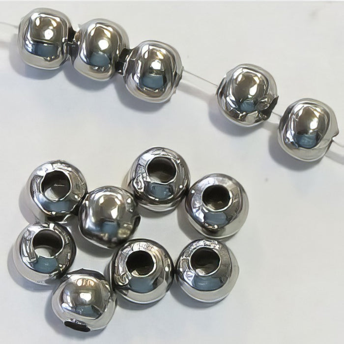 Metallperlen Edelstahl 5mm 25Stk.