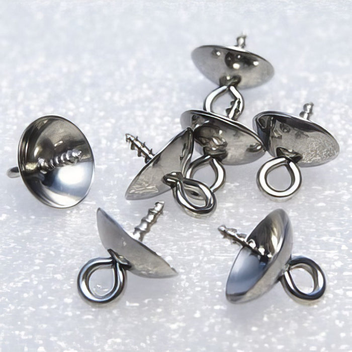 Kappe mit Schraube Edelstahl 10x8mm 10 Stück