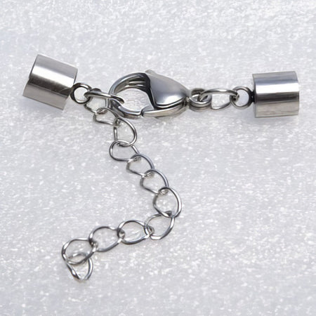 Set Karabiner m. Verlängerung u. Kappe 5.6mm Edelstahl 1Set