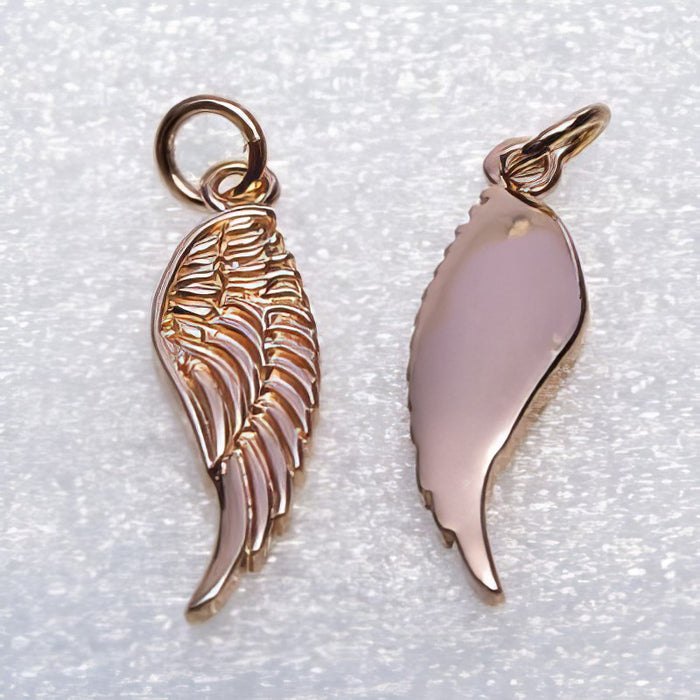 Anhänger Flügel roségold 21x6,5mm 1 Stück