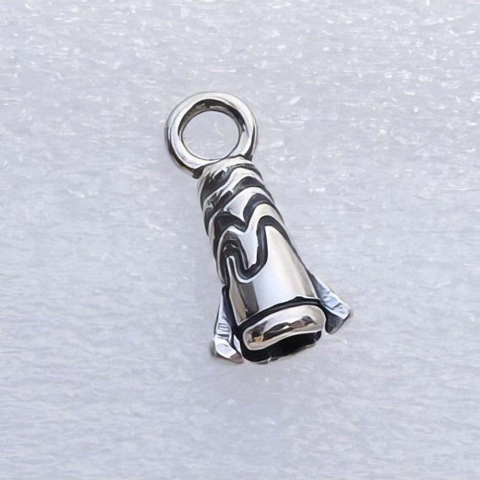 Kord-Kappe Welle 12,7x4mm 925 Sterling Silver 1 Stück