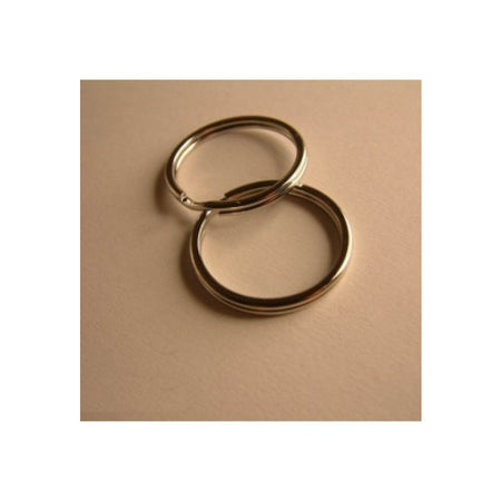 Spaltring platinfarben 20mm 10 Stück