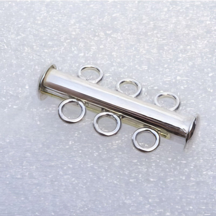 925 Mehrstrang Slide Verschluss magnetisch 3er 1 Stk