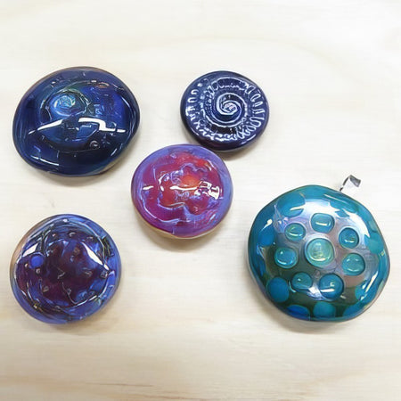 Glasdrehen Thema MIX Ringtop, Chunk, Ohrstecker