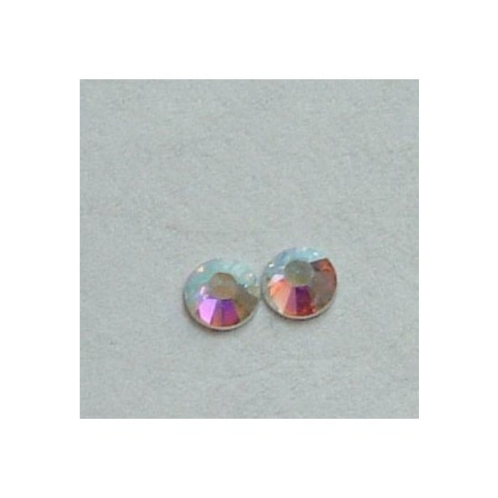 Swarovski  Flache Unterseite Chistall AB 3.2mm 2 Stück