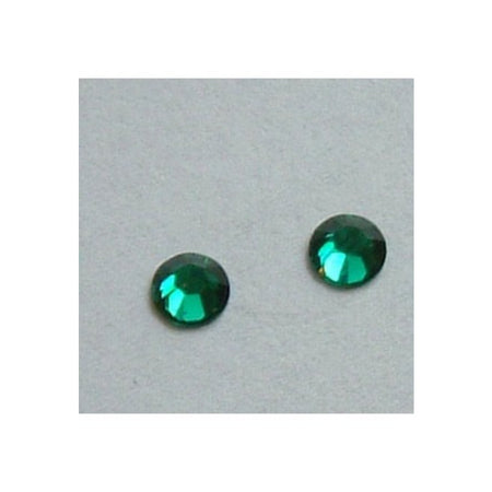 Swarovski  Flache Unterseite Emerald 3.2mm 2 Stück