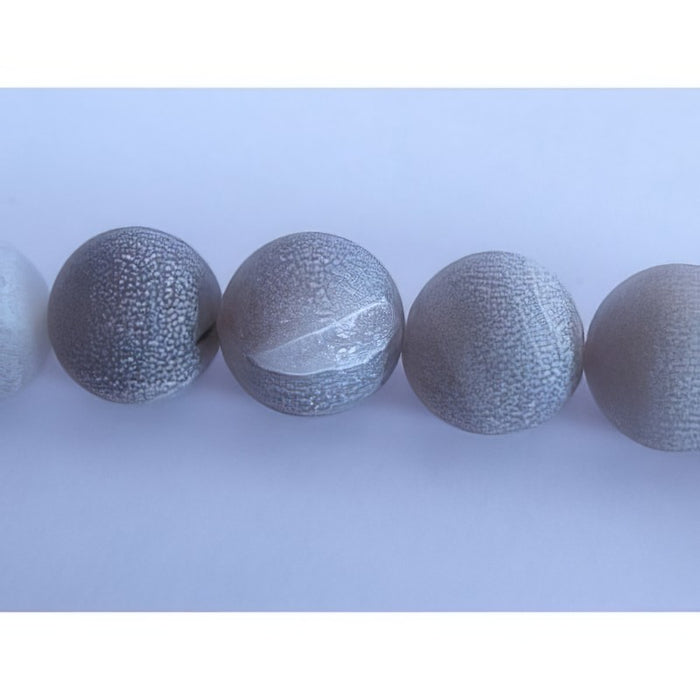 Achat matt, grau 10mm  1 Strang – Bild 2