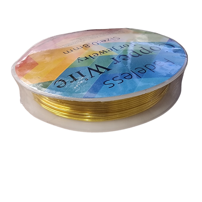 Draht goldfarben 20GA=0.8mm 3m 1 Spule