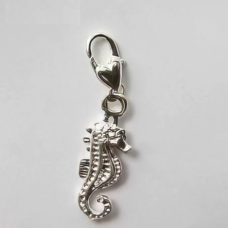Anhänger Seepferdli Silberf. mit Karabiner Clip ON