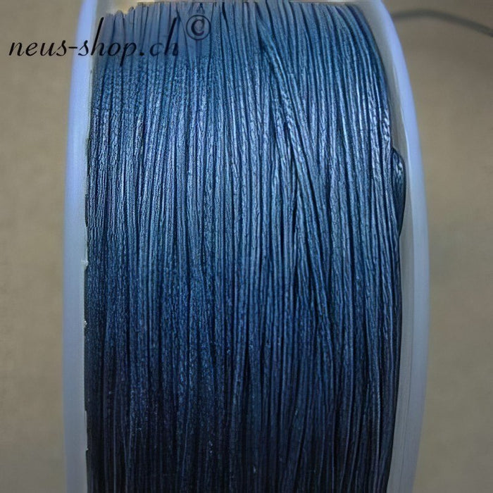 Baumwolle gewachst navyblue 1mm 25m