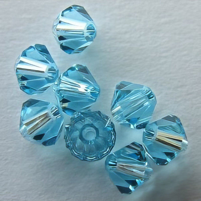 Swarovski Bicone Aquamarine 4mm 48 Stück