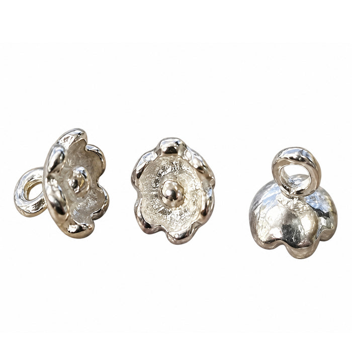 Ciondolo fiorellino piccolo argento 925 3,5 mm 3 pezzi