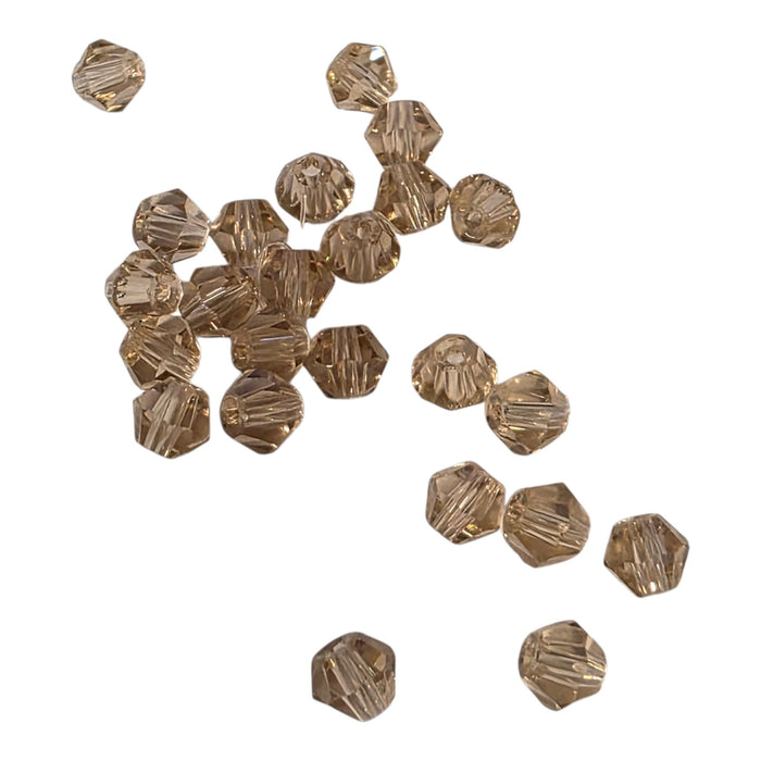 Bicone schliff Perlen Sand 3mm 24 Stück