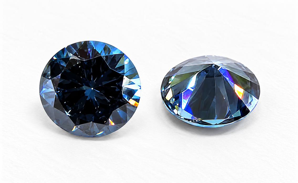 Zirconia denim blue 12mm 1 piece Tested at 650°C Color stable