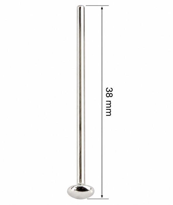 Head pin sterling silver 38mm/0.64mm 10 pieces