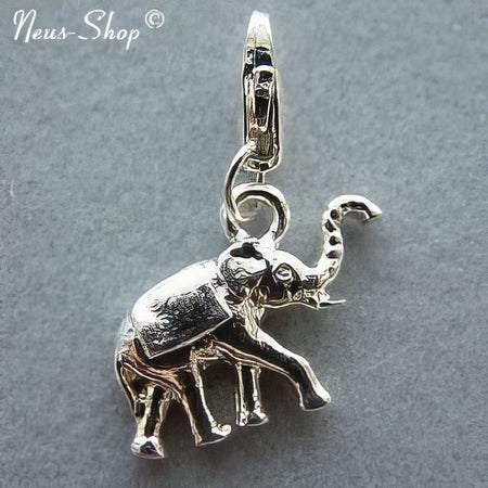 Elefant 19 x 14mm Handyanhänger mit Karabiner (ohne Handyband)  1 Stück